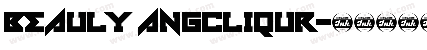 Beauly Angcliqur字体转换